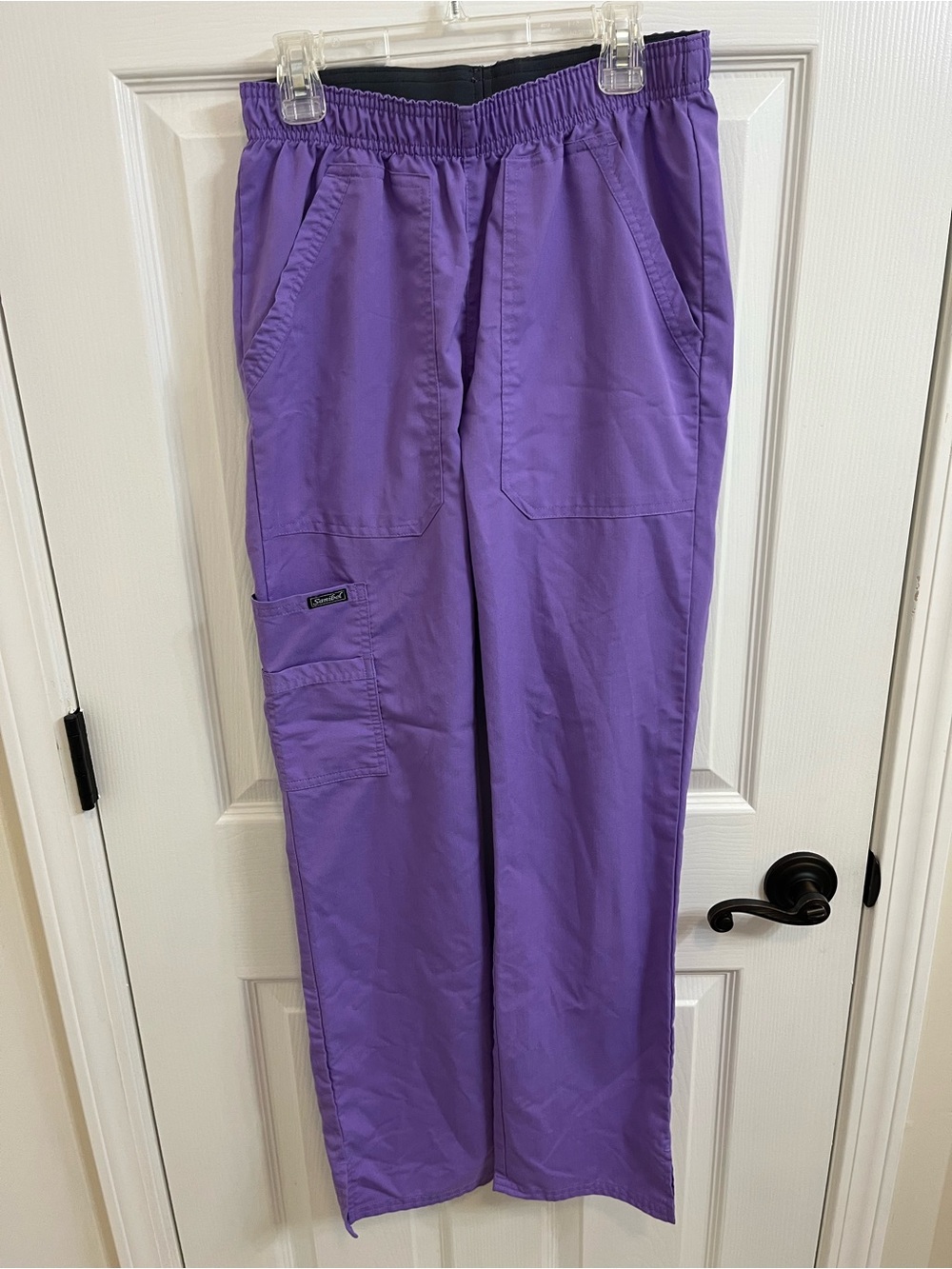 Sanibel Purple Scrub Pants XS